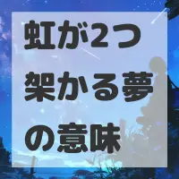 虹が2つ架かる夢のサムネイル画像