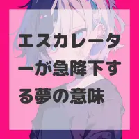 エスカレーターが急降下する夢のサムネイル画像