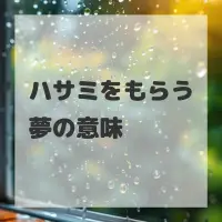 ハサミをもらう夢のサムネイル画像