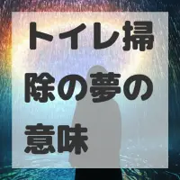 トイレ掃除の夢のサムネイル画像