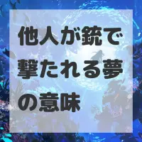 他人が銃で撃たれる夢のサムネイル画像