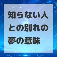 知らない人との別れの夢のサムネイル画像