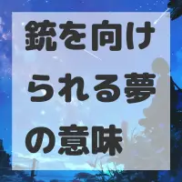 銃を向けられる夢のサムネイル画像