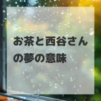 お茶と西谷さんの夢のサムネイル画像