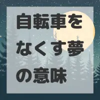 自転車をなくす夢のサムネイル画像