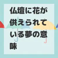 仏壇に花が供えられている夢のサムネイル画像