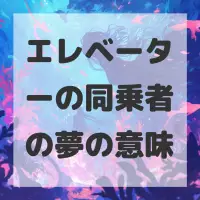 エレベーターの同乗者の夢のサムネイル画像