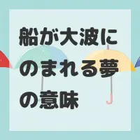 船が大波にのまれる夢のサムネイル画像