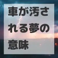 車が汚される夢のサムネイル画像