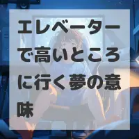 エレベーターで高いところに行く夢のサムネイル画像