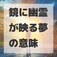 鏡に幽霊が映る夢のサムネイル画像