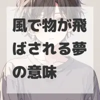 風で物が飛ばされる夢のサムネイル画像