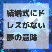 結婚式にドレスがない夢のサムネイル画像