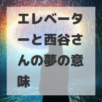 エレベーターと西谷さんの夢のサムネイル画像