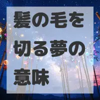 髪の毛を切る夢のサムネイル画像