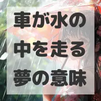 車が水の中を走る夢のサムネイル画像