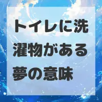 トイレに洗濯物がある夢のサムネイル画像