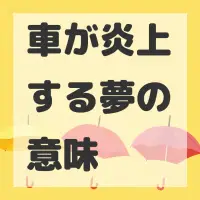 車が炎上する夢のサムネイル画像