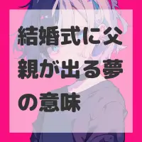 結婚式に父親が出る夢のサムネイル画像