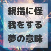 親指に怪我をする夢のサムネイル画像