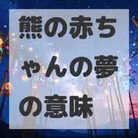 熊の赤ちゃんの夢のサムネイル画像