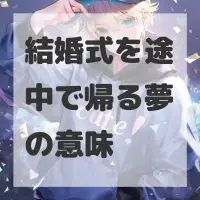 結婚式を途中で帰る夢のサムネイル画像