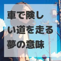 車で険しい道を走る夢のサムネイル画像