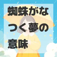 蜘蛛がなつく夢のサムネイル画像