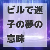ビルで迷子の夢のサムネイル画像