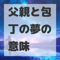 父親と包丁の夢のサムネイル画像