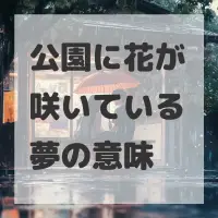 公園に花が咲いている夢のサムネイル画像