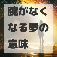腕がなくなる夢のサムネイル画像