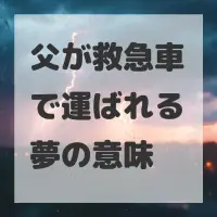 父が救急車で運ばれる夢のサムネイル画像
