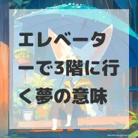 エレベーターで3階に行く夢のサムネイル画像