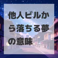 他人ビルから落ちる夢のサムネイル画像