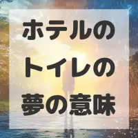 ホテルのトイレの夢のサムネイル画像