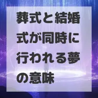 葬式と結婚式が同時に行われる夢のサムネイル画像