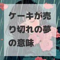ケーキが売り切れの夢のサムネイル画像