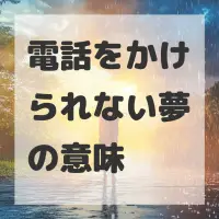 電話をかけられない夢のサムネイル画像
