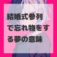 結婚式参列で忘れ物をする夢のサムネイル画像