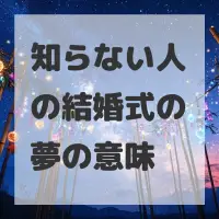 知らない人の結婚式の夢のサムネイル画像