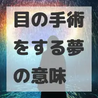 目の手術をする夢のサムネイル画像