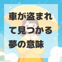 車が盗まれて見つかる夢のサムネイル画像