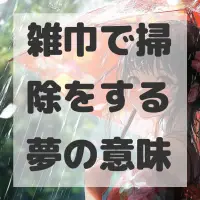 雑巾で掃除をする夢のサムネイル画像