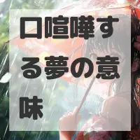 口喧嘩する夢のサムネイル画像