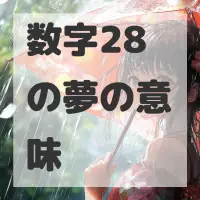 数字28の夢のサムネイル画像