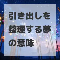 引き出しを整理する夢のサムネイル画像