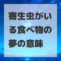 寄生虫がいる食べ物の夢のサムネイル画像