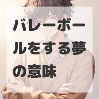 バレーボールをする夢のサムネイル画像
