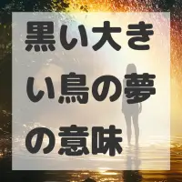 黒い大きい鳥の夢のサムネイル画像